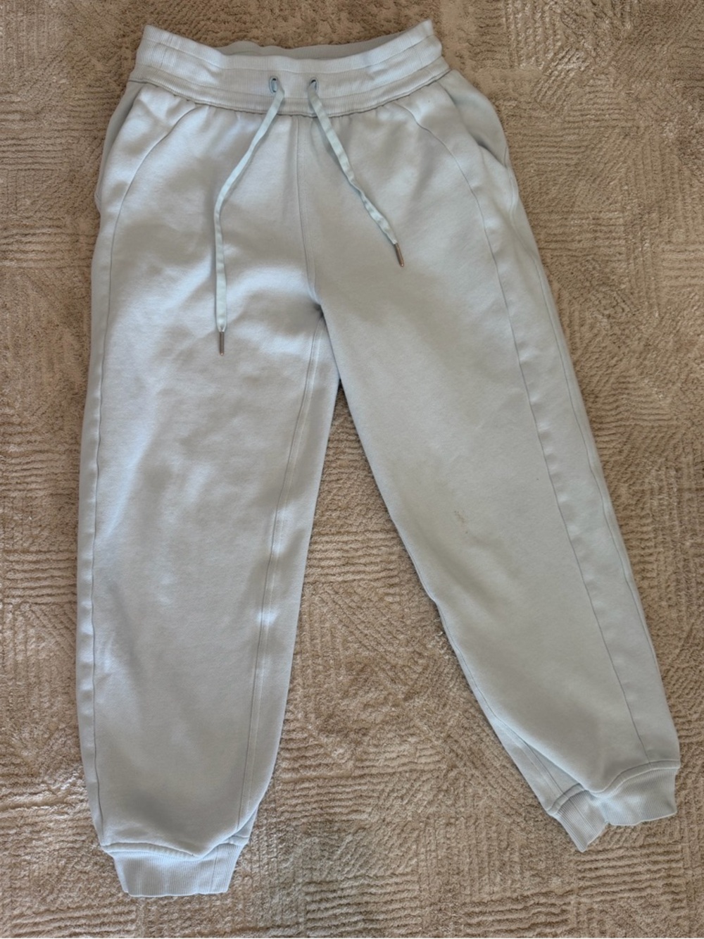 lululemon athletica Light Blue Women's Cropped Drawstring Joggers